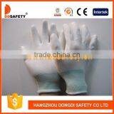 Safety White PU Glove With White Nylon Liner With 5Years Experience thumbnail-1