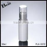 Cosmetic 2017 Hot New Products White Lotion 50ml Plastic Bottle With Pump Dispenser Silver Aluminum Pump Plastic Bottles thumbnail-6
