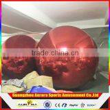 Inflatable Double Layer Inflatable Silver Mirror Ball/stage Display Decoration Ball for Sale
