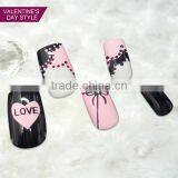 2017 Wholesale Valentine Love Design Fake Nail Art Design for Beauty thumbnail-3