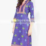 2016 New Handmade India Sarees Women Ethnic Cotton Embroidery Midi Dress thumbnail-1