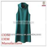 New Design Beautiful Ladies' Loose Fit Sleeveless Neck Design Suzhou Dress thumbnail-1