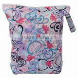Printed Diaper WetBags, Waterproof & Light in Weight, Diaper Bag with Two Pockets
