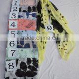 Fashion New Summer Lady Print Floral Dot Rayon 100%viscose Hot Scarf thumbnail-1