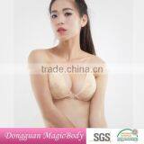 Fashionable Backless Strapless Padded Lace Triangle Bra thumbnail-1