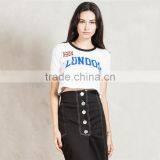 White Cities Crop Ringer T-shirt uk Flag t Shirt thumbnail-1