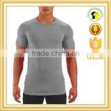 Mens Gym Wear Fitness Clothing Polyester Muscle Fit t Shirt Wholesale China thumbnail-4