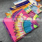 Women 2016 New Fashion Imitated Silk Nations Wind Bohemia Peacock Printed Scarf Small Square Scarves thumbnail-1