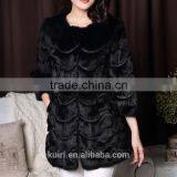 Plus Sizes Winter New Women's Fur Coats Elegant Slim Rex Rabbit Fur Coats Long Fur Jackets Rabbit Coats thumbnail-5