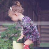 S33591W Baby Girls Latest Fashion Blouse Design Floral Printed Cotton Blouse thumbnail-3