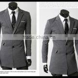 2016 Latest European Style Velvet Trendy Business Long Blazer Suit for Man thumbnail-4