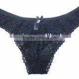 Stylish Style Sexy Transparent Black Lace Ladies Panty Underwear