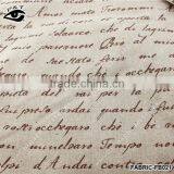 Linen Fabric Vintage Letter Printed Fabric For Household Home Textiles thumbnail-4