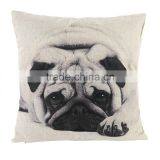 45*45CM Funny Lovely Animal Dog Pattern Office Cushion Pillow Cover Cotton Linen Decorative Pillows Pillowcases Covers 5 Types thumbnail-3