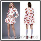 2015 Ladies Fashion Spring Dress Floral Printed Dress thumbnail-1