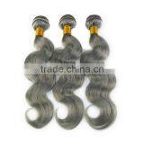 Large Stock Fast Shipping Wholesale Cheap Grey Human Hair Piece Brazilian Body Wave Gray Hair Weave thumbnail-6