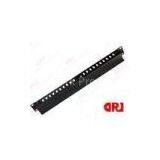 1U Metal Calbe Organizer/Rackmount Cable Management 24Slots