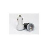 High Power Dual USB Car Charger For Ipod / Ipad , ABS And PC Material thumbnail-1