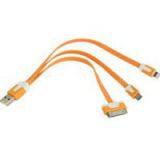 Flat 3 in 1 Cable Sync Data Charger Cable thumbnail-2