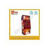 Greeting Card Red Cardboard Display Stands Durable With Rohs / UL
