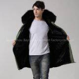 2016 MeiFng Brand Long Style Rose Red Winter Coat OEM Style,army Green Fur Women Parka ,rose Red Big Raccoon Collar thumbnail-3