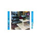 Simple Square Economy Wooden Store Displays Table , Wine Display Rack