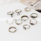 10x Vintage Rings Tribal Ethnic Knuckle Hippie Stone Joint Ring Set Jewelry thumbnail-4