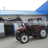 50hp farm tractor with front loader and backhoe/excavator
