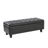 Ottoman Bench for Living Room ,Fabric Ottoman With Storage thumbnail-1