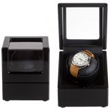 Gloss wooden watch winder luxury single watch winder with glass window design