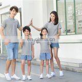 Family Parent Child Custom Logo Solid Plain Color Cotton Polyester Short Sleeve Kids Polo t Shirt thumbnail-2