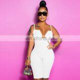 New Arrivals Best Sellers Summer Women Sexy V-Neck Sportswear Jumpsuit Ladies Bodycon Playsuit With Zippers thumbnail-6