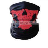 HQP-SY11 HongQiang Skeleton Skull Bandana Halloween Neck Half Face Silk Scarves Multifunctional Mask Shield Riding Hair Scarf thumbnail-2