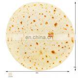 Giant Burrito Parcel Blanket Super Soft Tortilla Round Burrito Blanket Towel Roti Blanket thumbnail-5