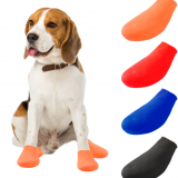 4 Pcs Waterproof Dog Shoes Pets Boots Socks For Small Dogs Cats Non Slip Rubber Rain Dog Shoes Socks for Outdoor Candy Colors thumbnail-4