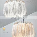 White Feather Pendant Lighting Kitchen Lighting Pendant Hanging Chandelier Modern Lamp Led Pendant Lights thumbnail-5