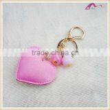 Custom Handmade Crystal Heart Leather Keychain For Gifts Quality Choice thumbnail-2