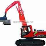 Crawler Hydraulic Grabber Excavator Used in Dumping Coals in Railway Station thumbnail-1