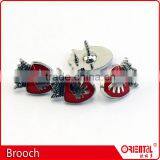 Enamle Lion Logo Metal Badge Straight Brooch Pin for Men thumbnail-4