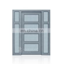 Residential aluminum frame metal glass front entry doors