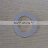 White Flat Silicone Washer, ID 21mm; OD 31mm; Thickness 3mm, Weldless, Food Grade