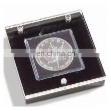 Clear Acrylic Coin Display Case Square Acrylic Coin Display Frame With Screw Holder thumbnail-4