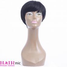 Short Natural Color Human Hair Wig with Wholesale Price