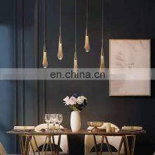 LED Chandelier Restaurant Indoor Luxury Pendant Light Modern Crystal Creative Gold Water Drop Hanging Lamp thumbnail-4