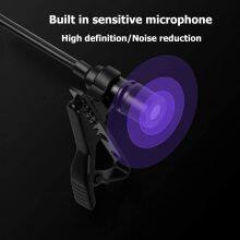 Lapel Lavalier Condenser Microphone Clip on Microphone for Smartphones Compatible With IPhone and Android Smartphones thumbnail-5