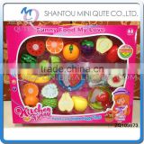 MINI QUTE Pretend Preschool Funny cutting food fruit Vegetable kitchen play house set learning educational toys NO.ZQ103673