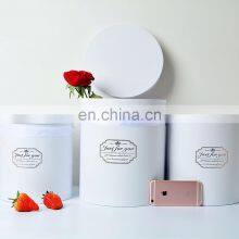 Custom Wedding Christmas Mather's Day Valentine Packaging Luxury Rose Cardboard Floral Boxes Round Flower Box thumbnail-3