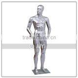 Silver Chrome Muscle Cheap Male Sports Mannequin For Sale thumbnail-1