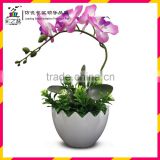 Artificial flower pot orchid pot Big Eggshell Melamine flower pot MX1303-2