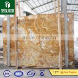 High grade Natural stone polished transparent marble yellow honey gold onyx